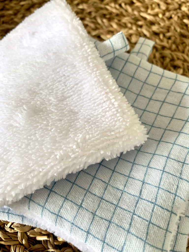 Make-up remover cotton - Checked gauze