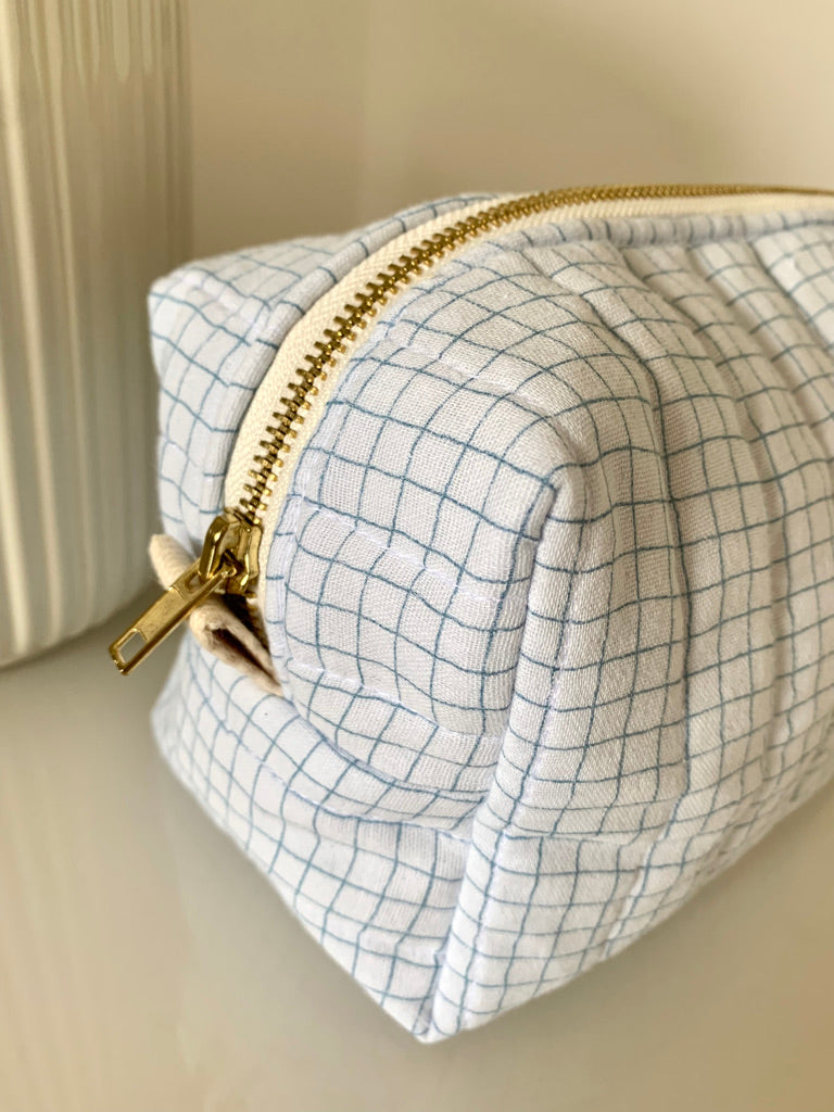 Pencil case - Checked gauze