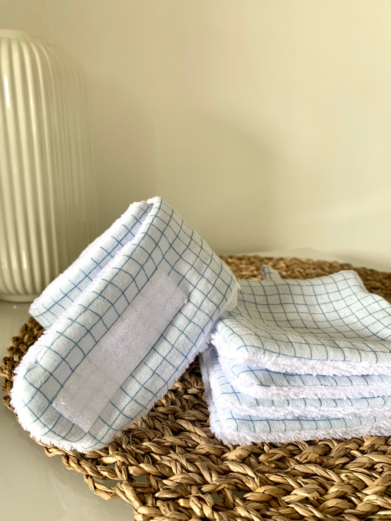 Treatment headband - Checked gauze