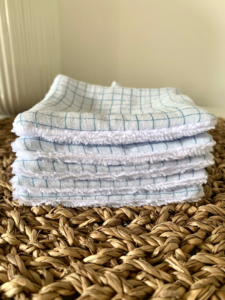 Make-up remover cotton - Checked gauze