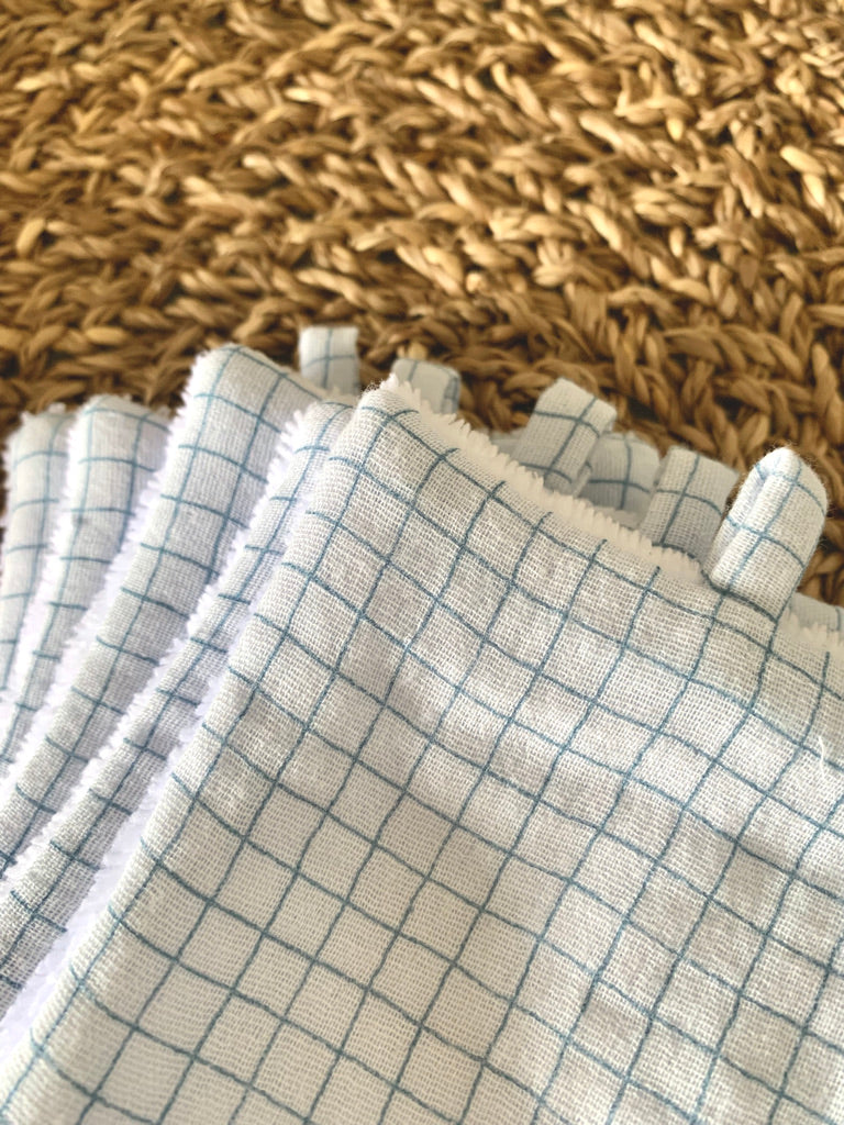 Make-up remover cotton - Checked gauze
