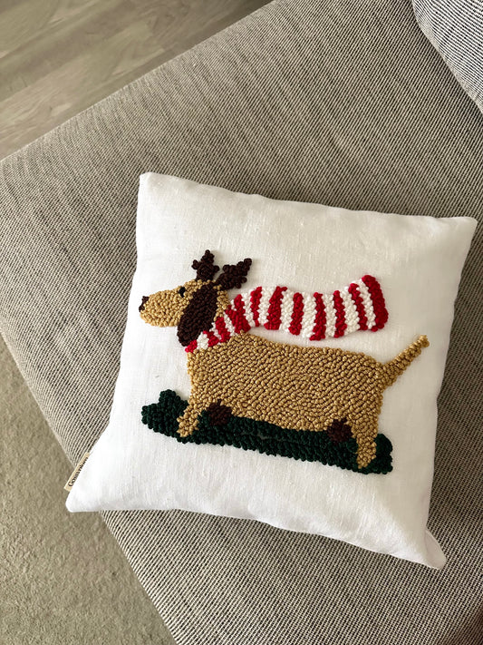 Housse de coussin - Monsieur Saucisse