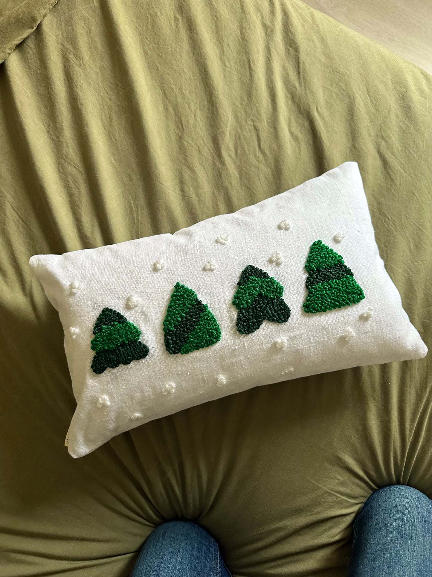 Housse de coussin - Forêt de sapin